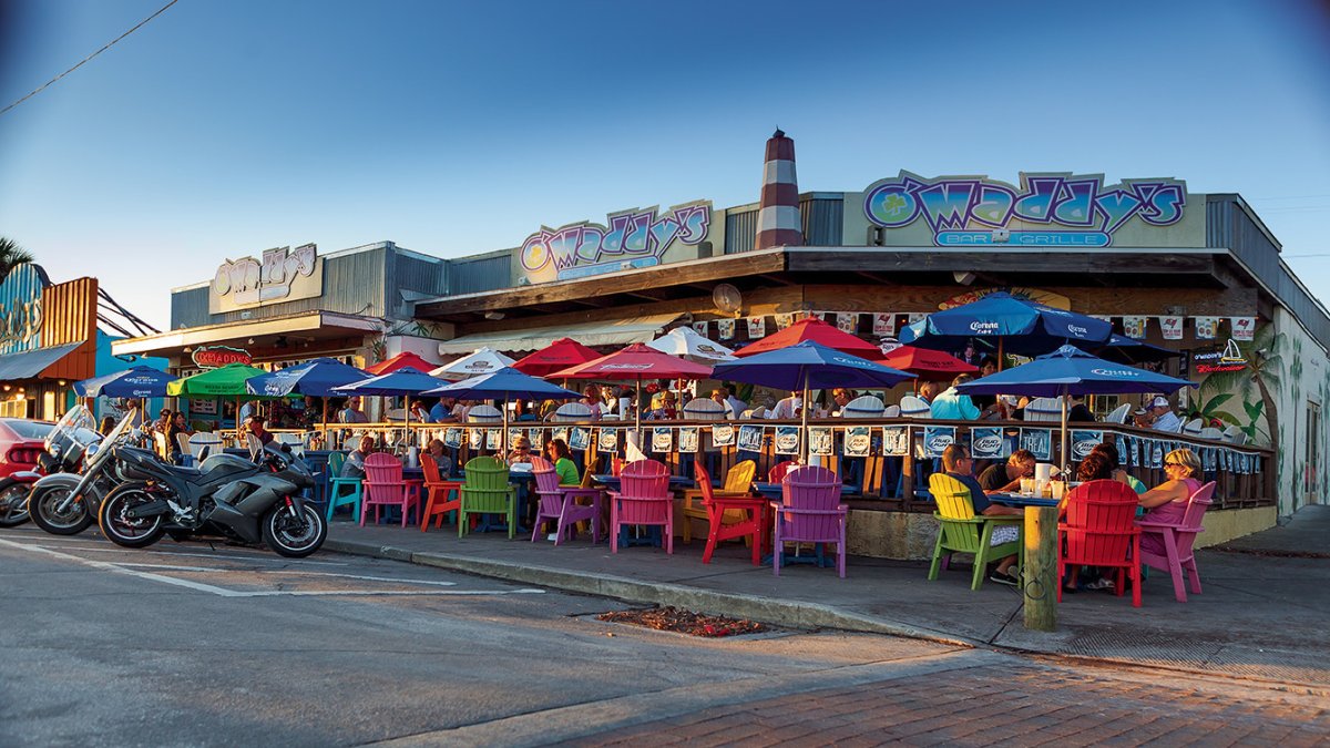 An exterior shot of O'Maddy's Bar in Gulfport