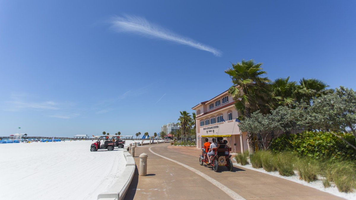 A shot of the Clearwater Beach Beach Walk