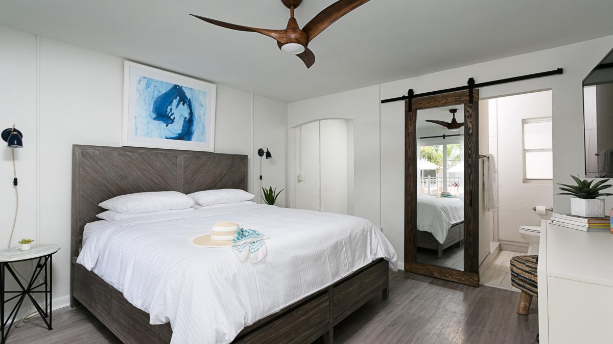 An interior shot of a room at Hotel Cabana