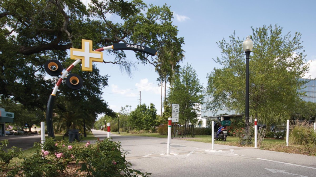 A shot of the Pinellas Trail in Dunedin, Florida