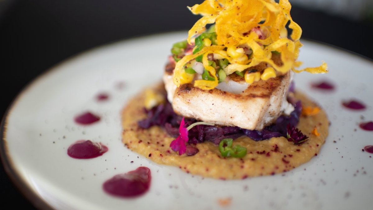 A plate of fish at Savor St. Pete