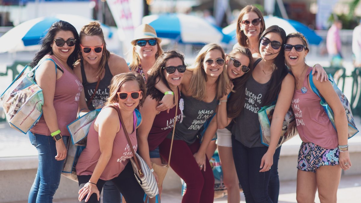 A group of woman attending Savor The Burg