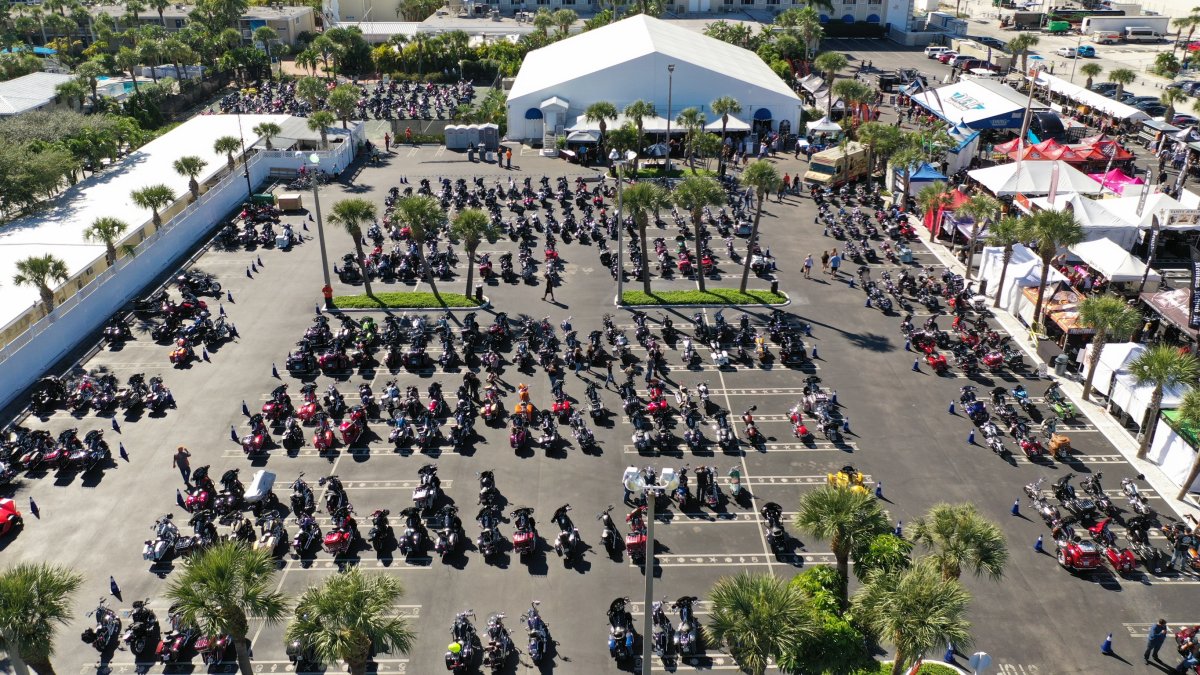St. Pete BikeFest Drone Shot