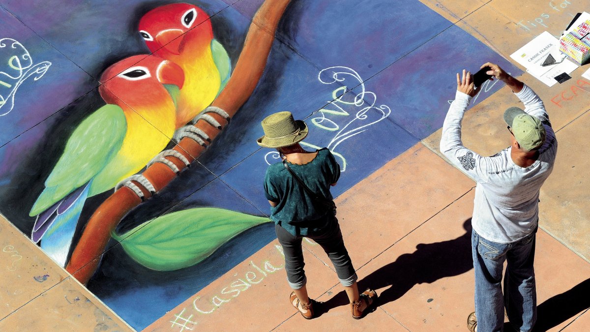 Safety Harbor Chalk Art Festival Visit St Petersburg Clearwater Florida