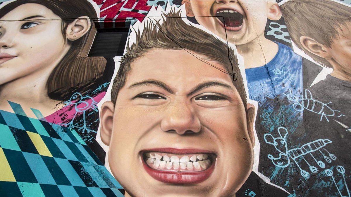 "The Cool Kids" Mural by the Vitale Bros.