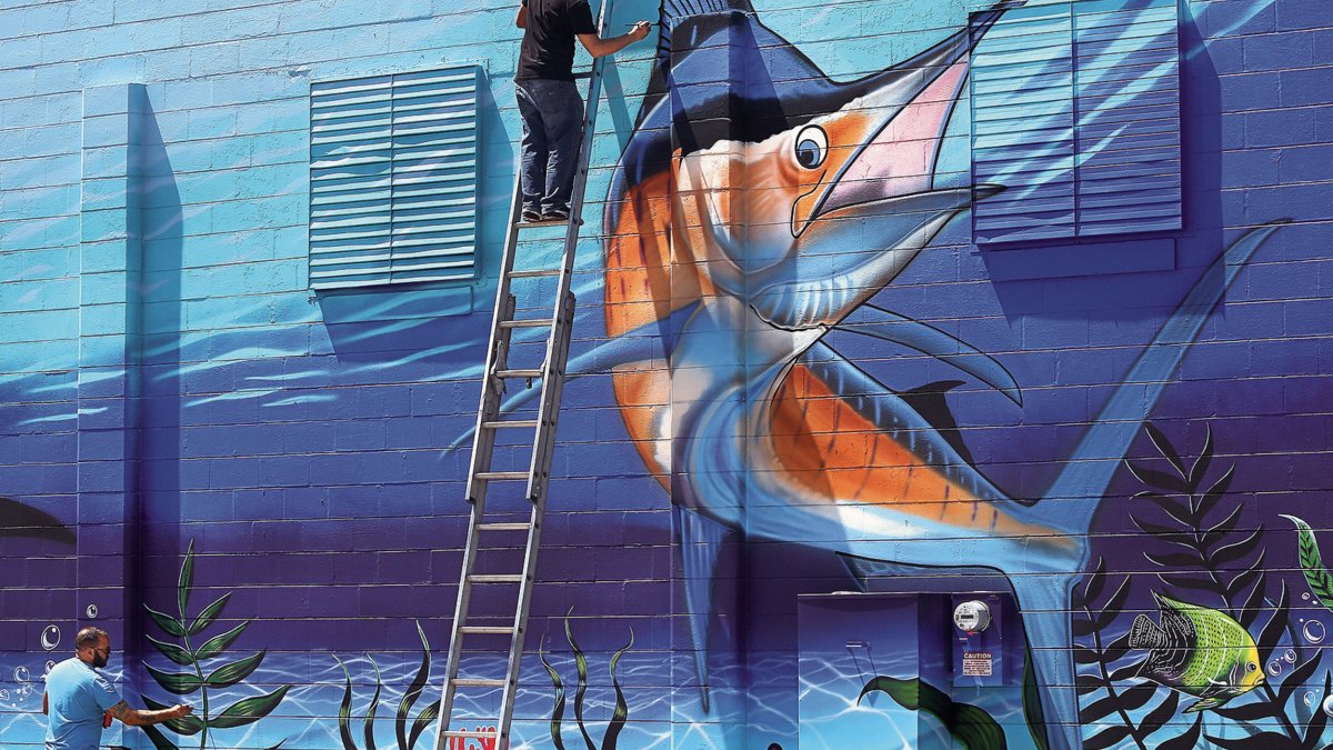 "Under the Sea" Mural by the Vitale Bros., Warehouse Arts District