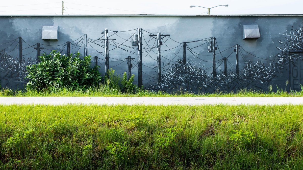 "Untitled" mural by Justin Wagher