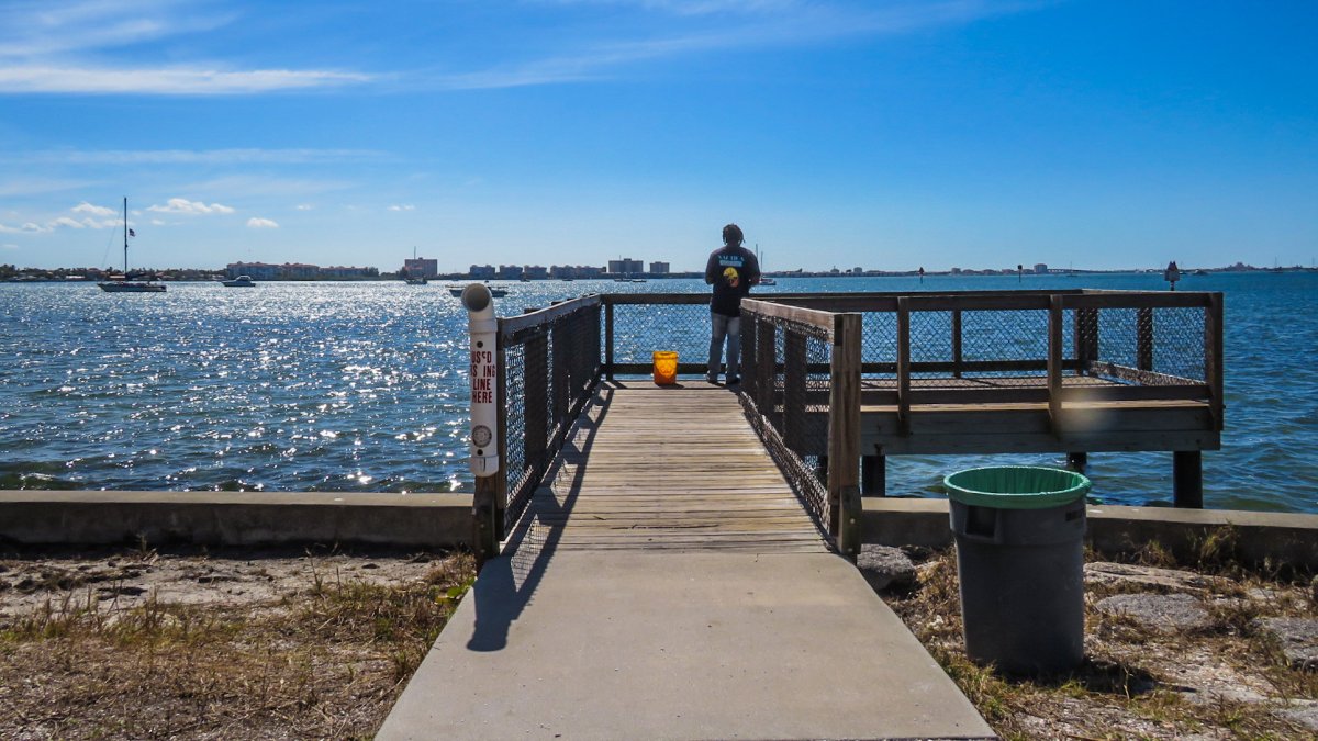 Boardwalk at Clam Bayou Nature Park.