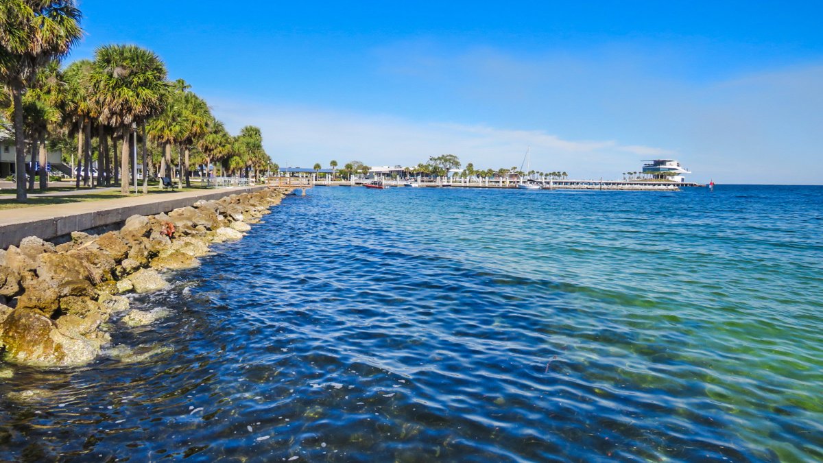 view of the pier at Demens Landing Park