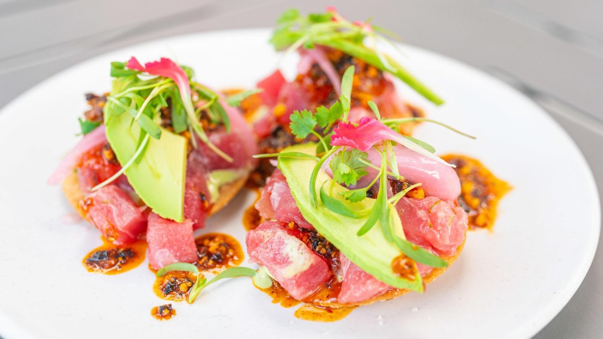 an artful plate of food at Wild Child in St. Pete