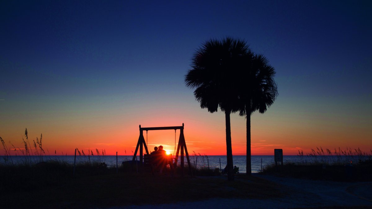 Sunset over Honeymoon Island