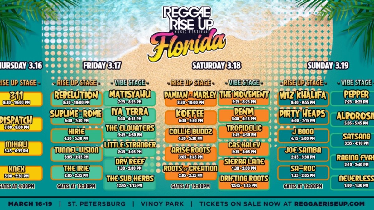 Reggae Rise Up Music Festival Visit St Petersburg Clearwater Florida