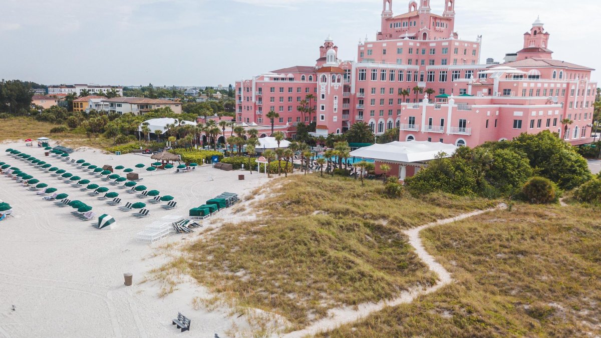 The Don CeSar Hotel as seen from the beach