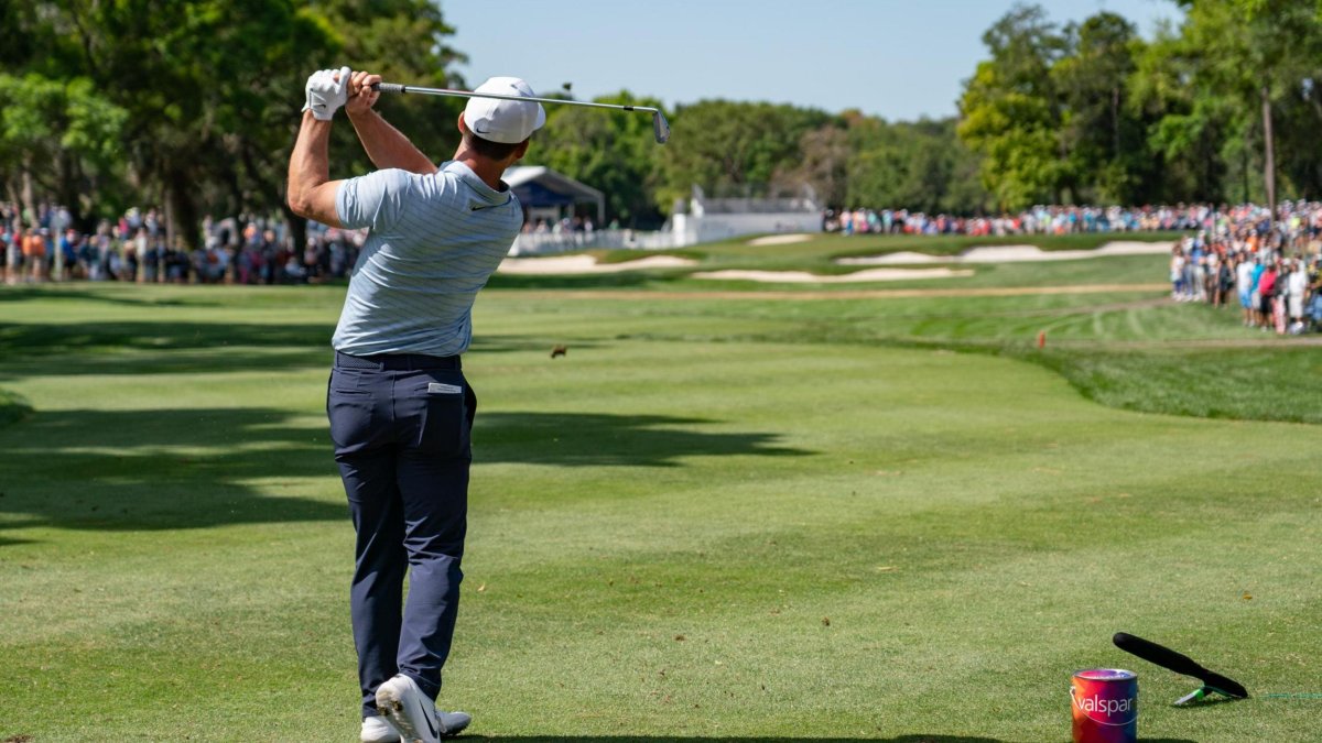 Golfer teeing off at Innisbrook