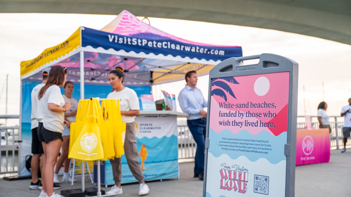 Pop up tent and sign