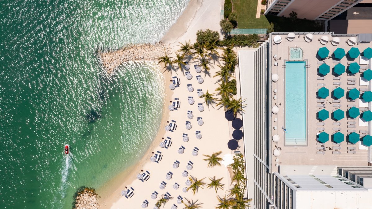 Beachfront hotel