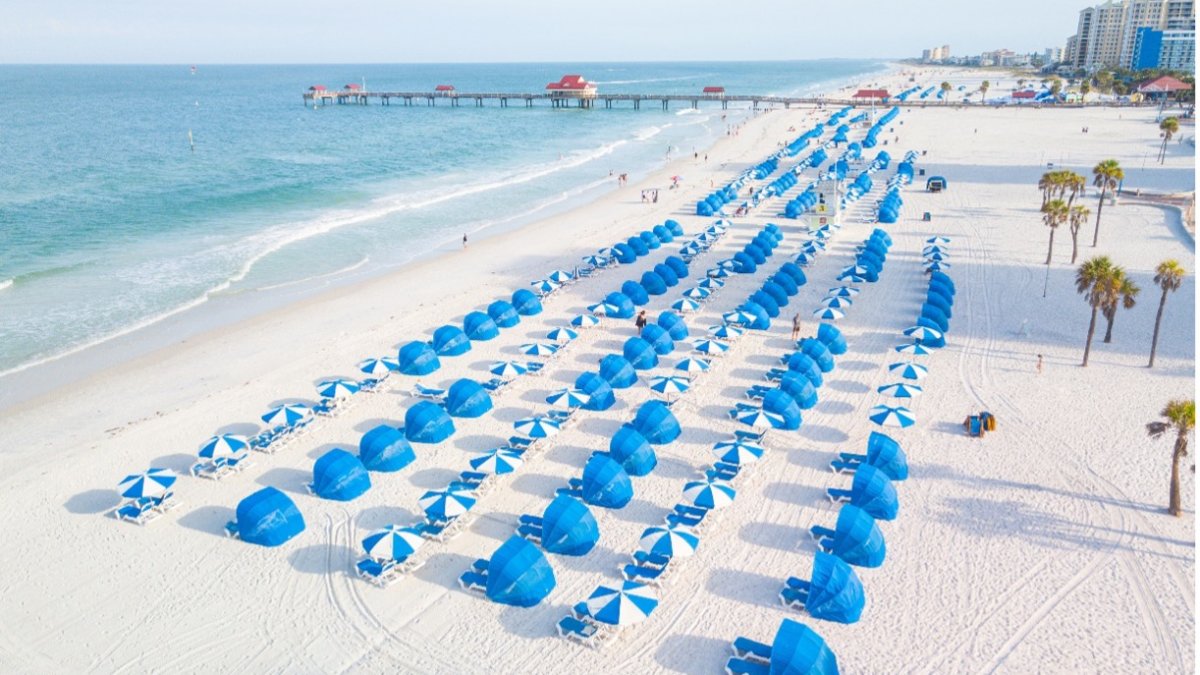 Ariel shot of beach