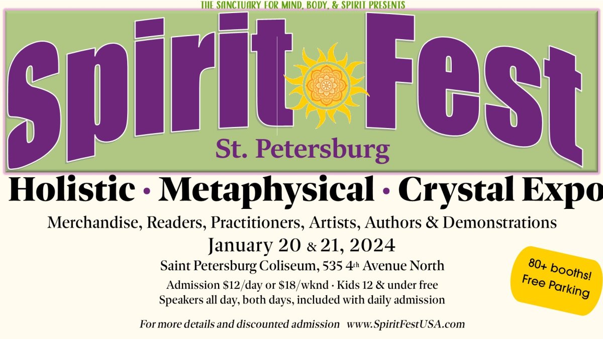 Spirit Fest St. Pete Holistic, Metaphysical, and Crystal Expo Visit