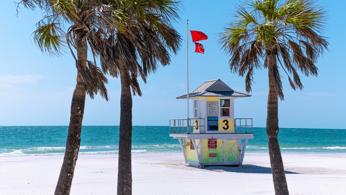 Lifeguard tower at Clearwater Beach