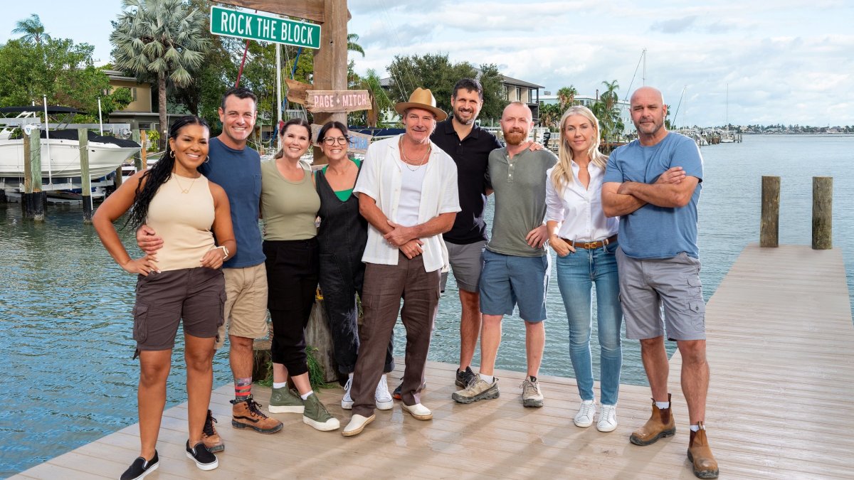 cast of rock the block hgtv show on a doc on treasure island