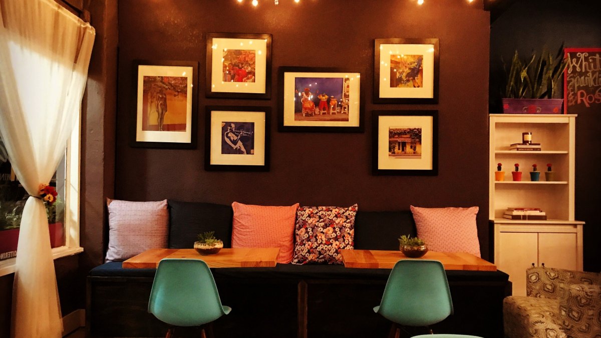 couch and chairs at Lolita's Wine Market