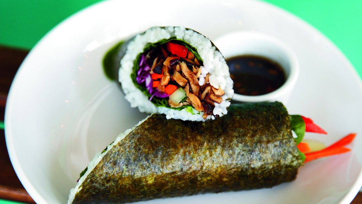 Vegan sushi from Love Food Central