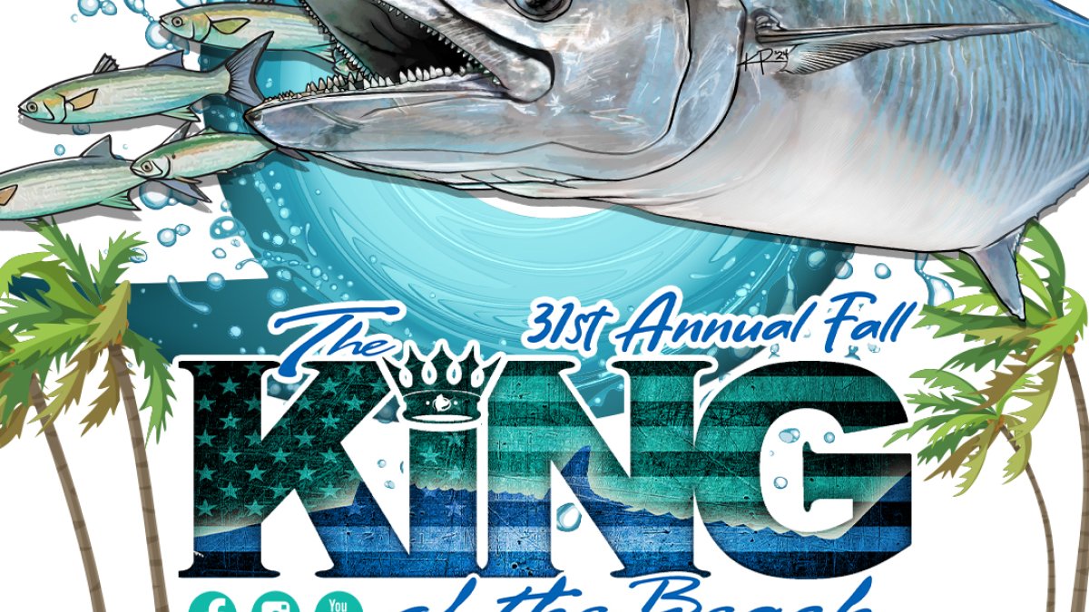 King of the Beach event flyer poster.