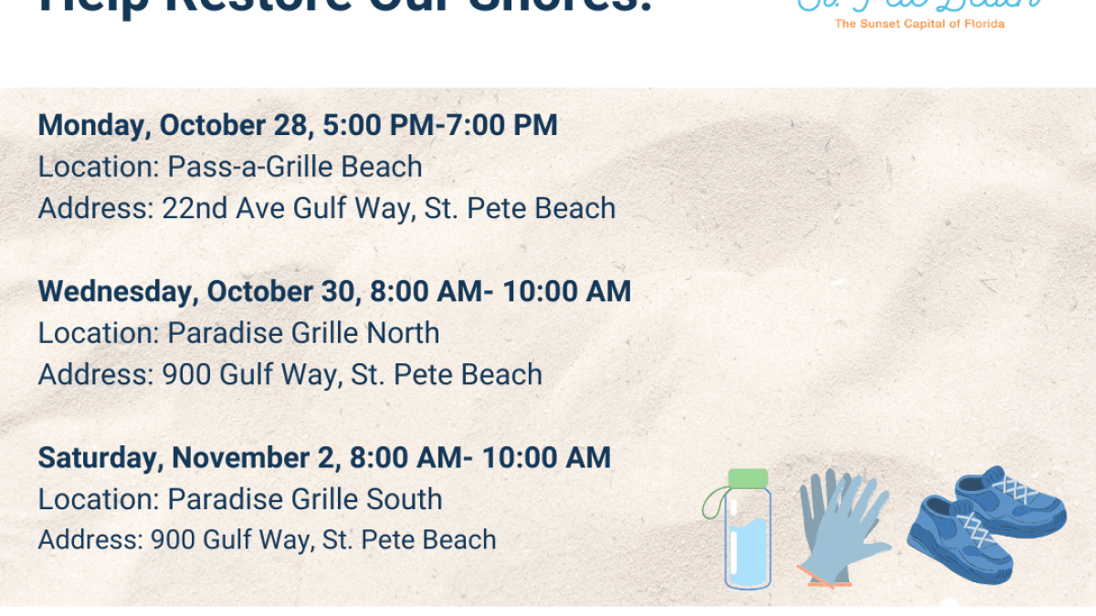Hurricane Beach cleanup dates part 2.