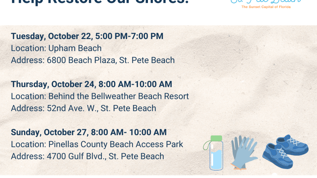 Hurricane Beach cleanup dates part 1.