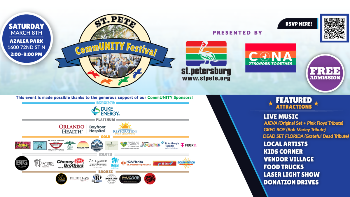 St Pete CommUNITY Festival Visit St Petersburg Clearwater Florida