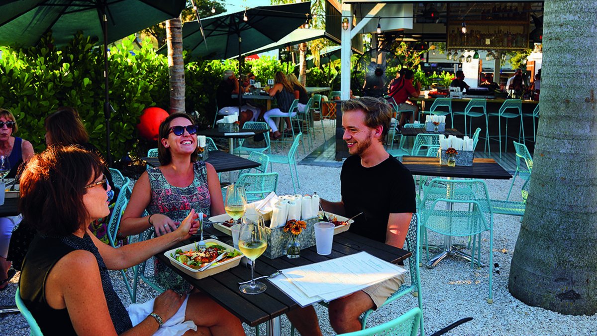 Outdoor Dining at Trophy Fish