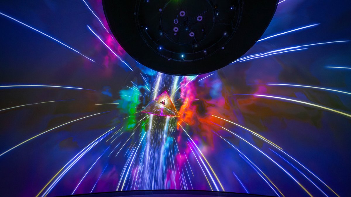 Immersive and colorful visual experience at the Dali Museum.