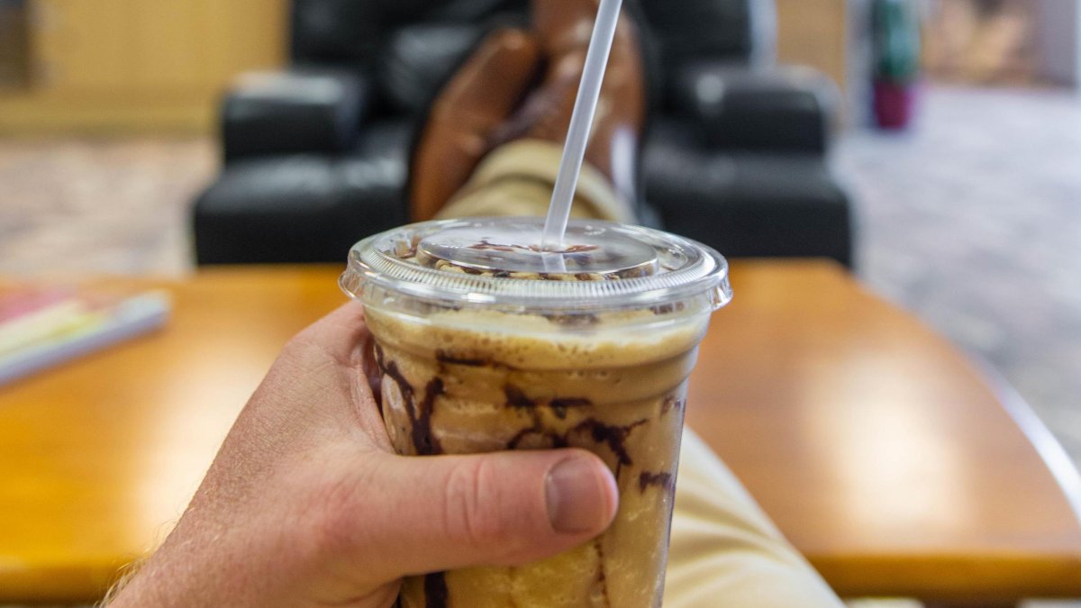 a frozen coffee and chocolate drink at Southie Coffee