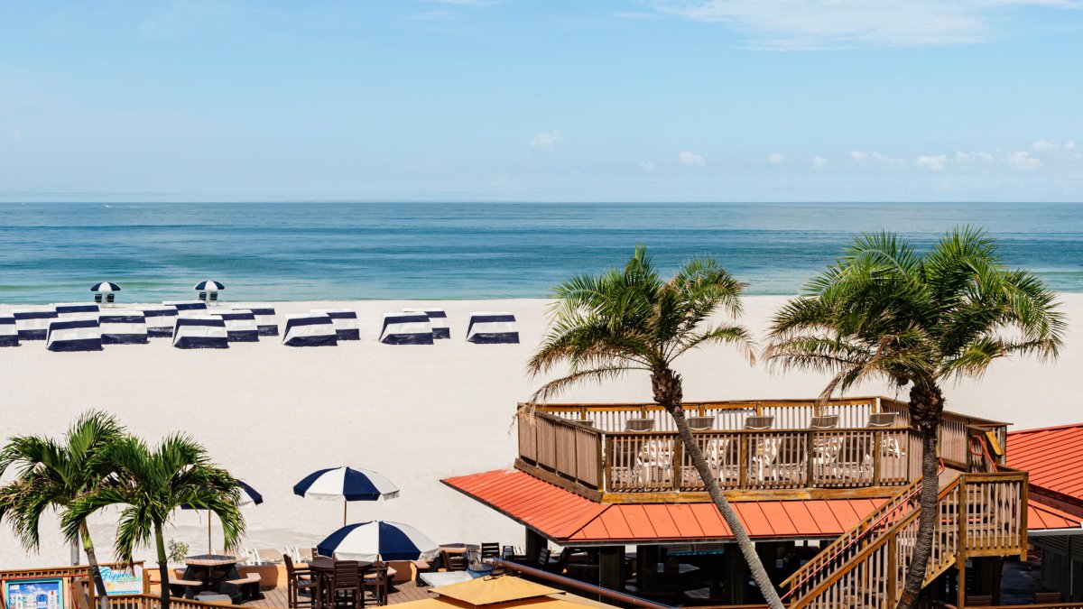 Dolphin Beach Resort St Pete Beach_Beach Sundeck_aerial