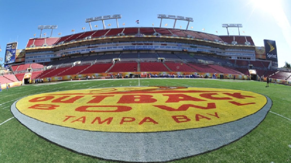 50 yard line at the ReliaQuest Bowl