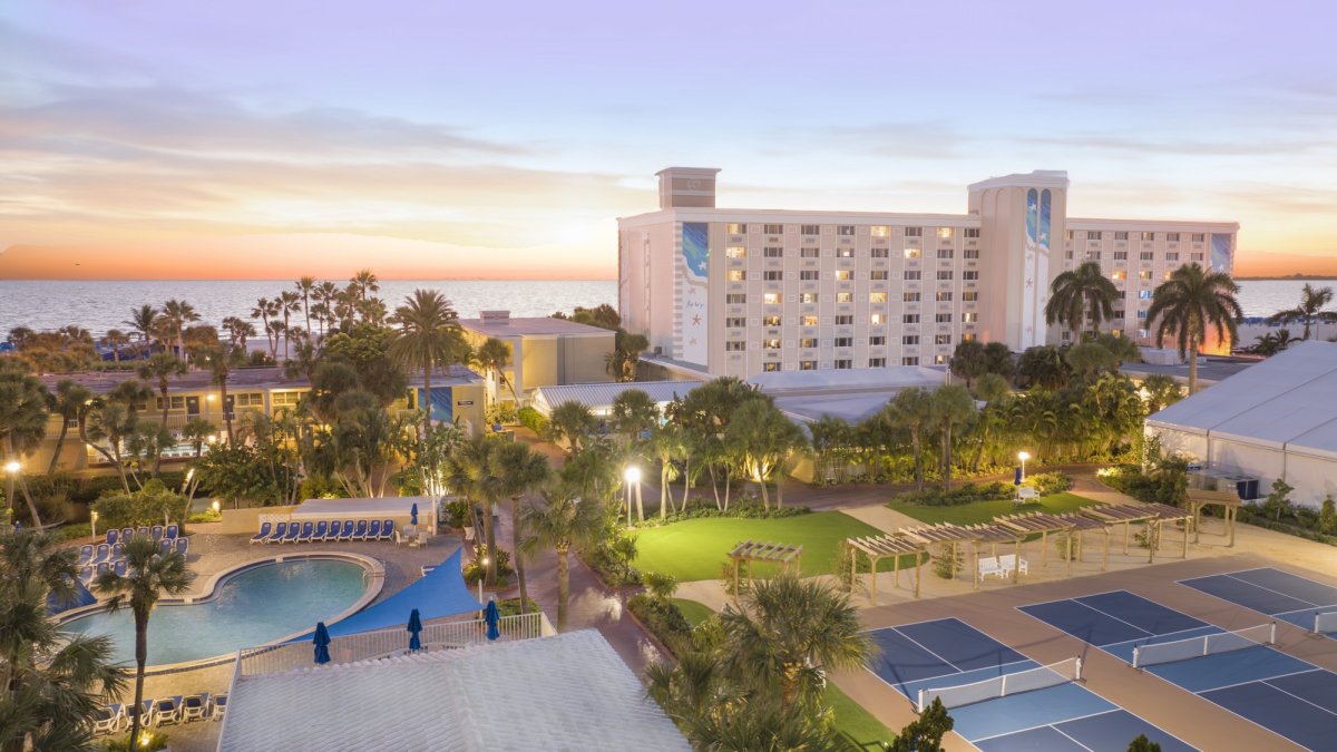 Pickleball Courts and Family Pool at Island Grand