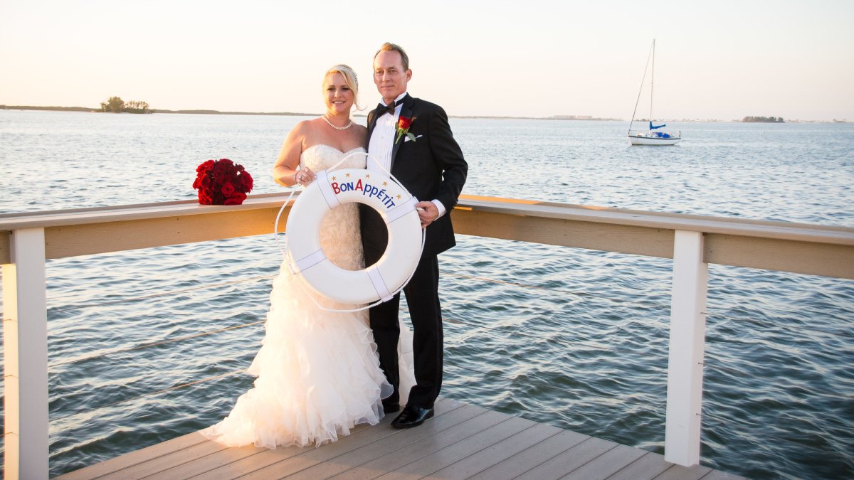 Couple on the Sunset Pier