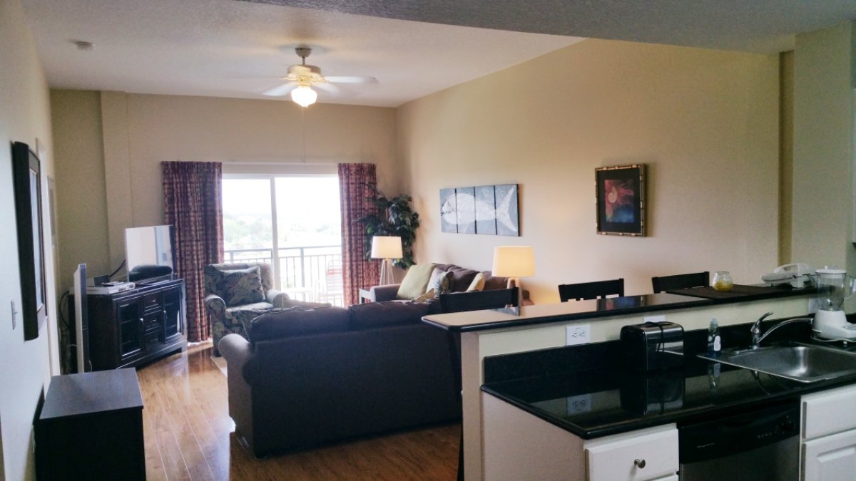 Inside a two bedroom unit at Madeira Bay Resort