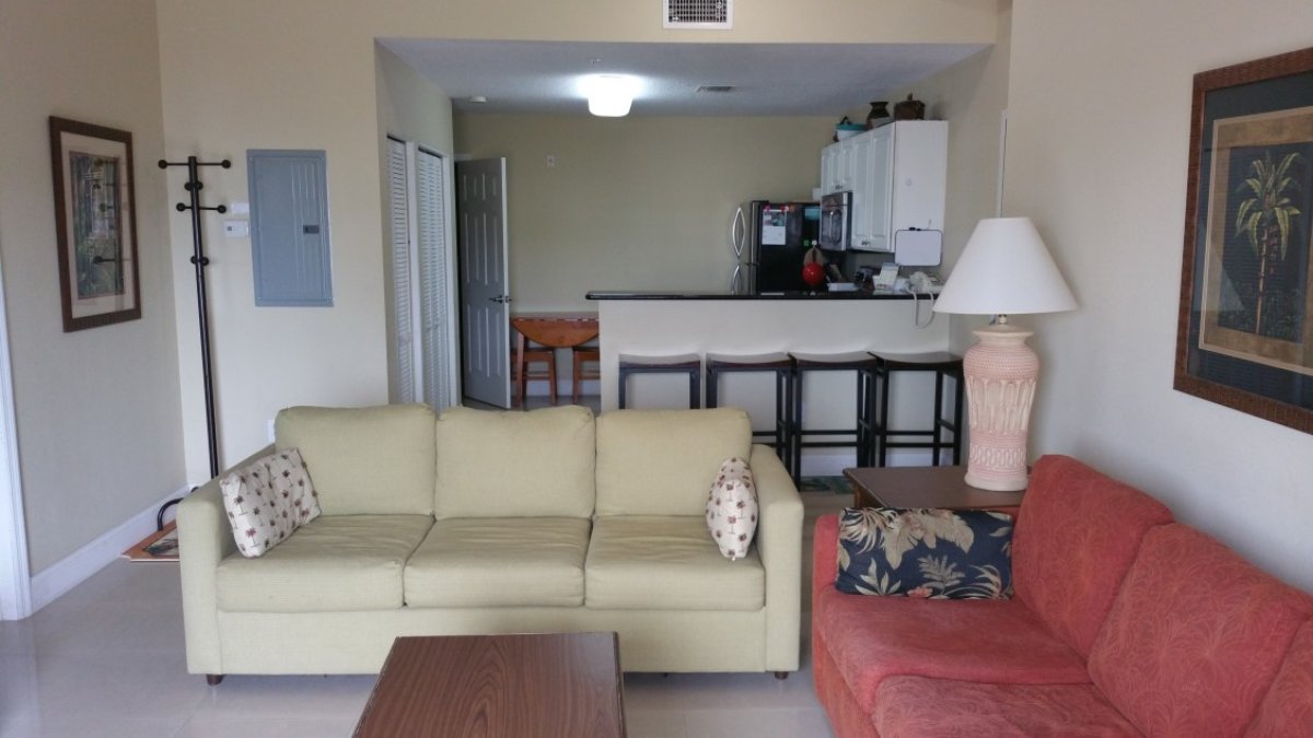 Inside a one bedroom condo at Madeira Bay Resort by TRS