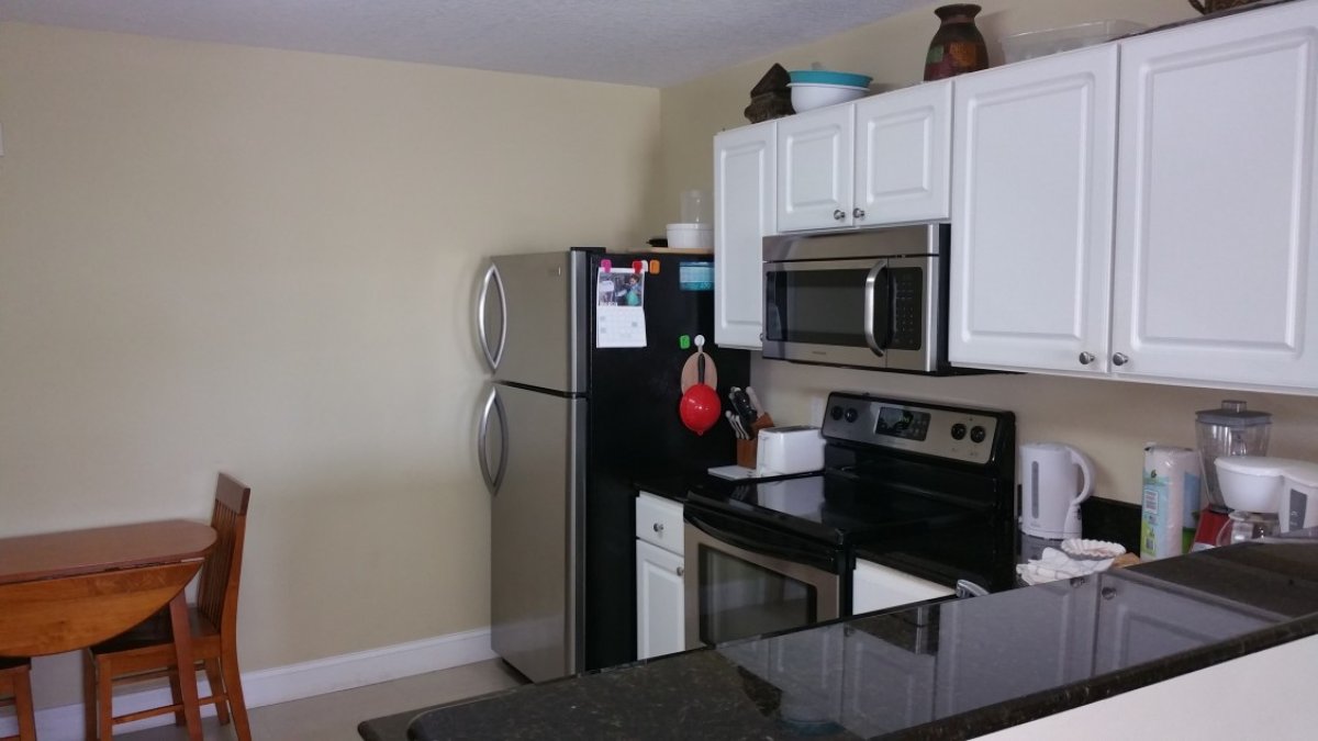 Kitchen in one bedroom condo at Madeira Bay Resort by TRS