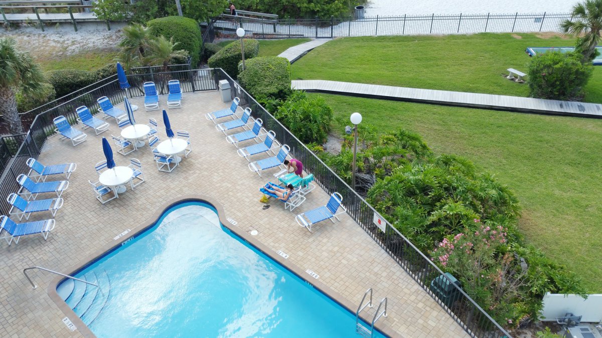 Gulf front pool at Caprice Resort