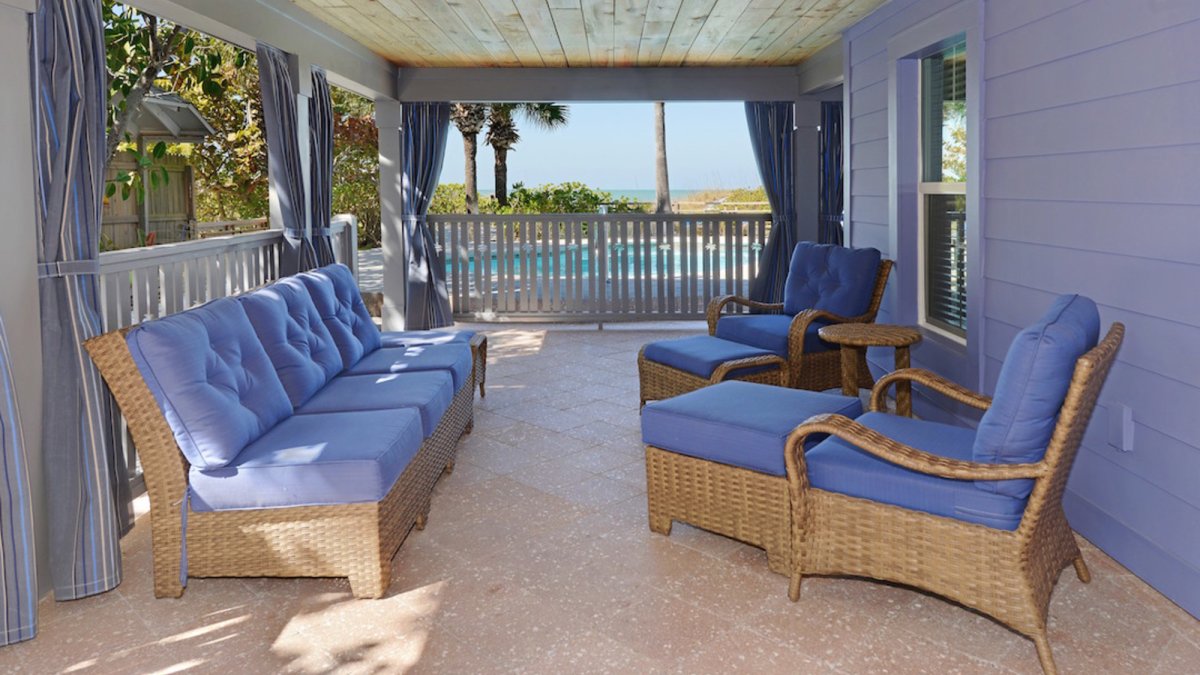 Shaded Patio on the beach