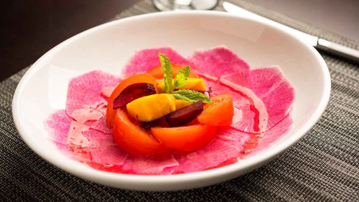 Baby Beet Salad w. Watermelon Radish