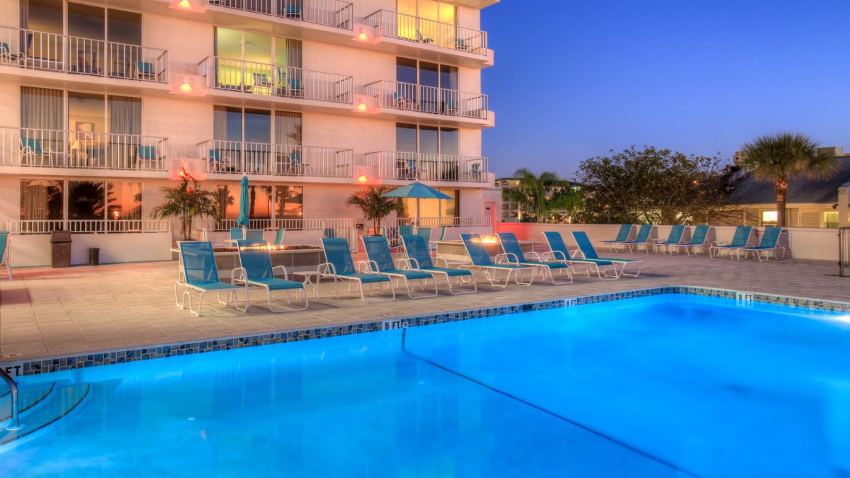 balcony and pool view