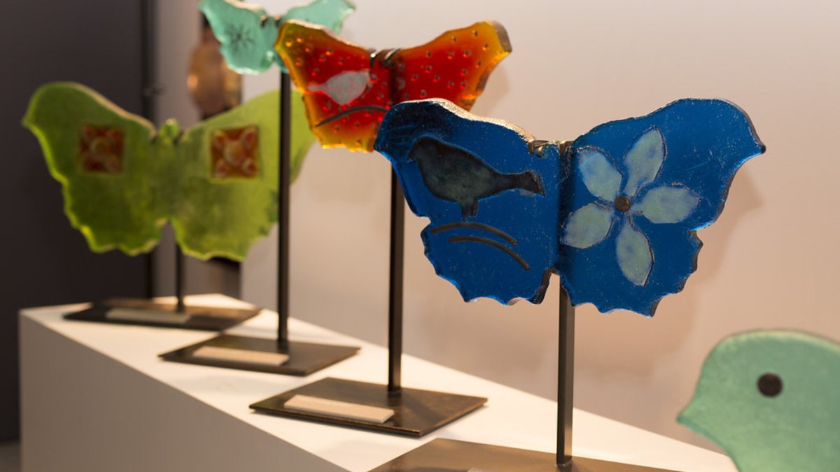 A selection of sculptures from Marlene's Butterfly series