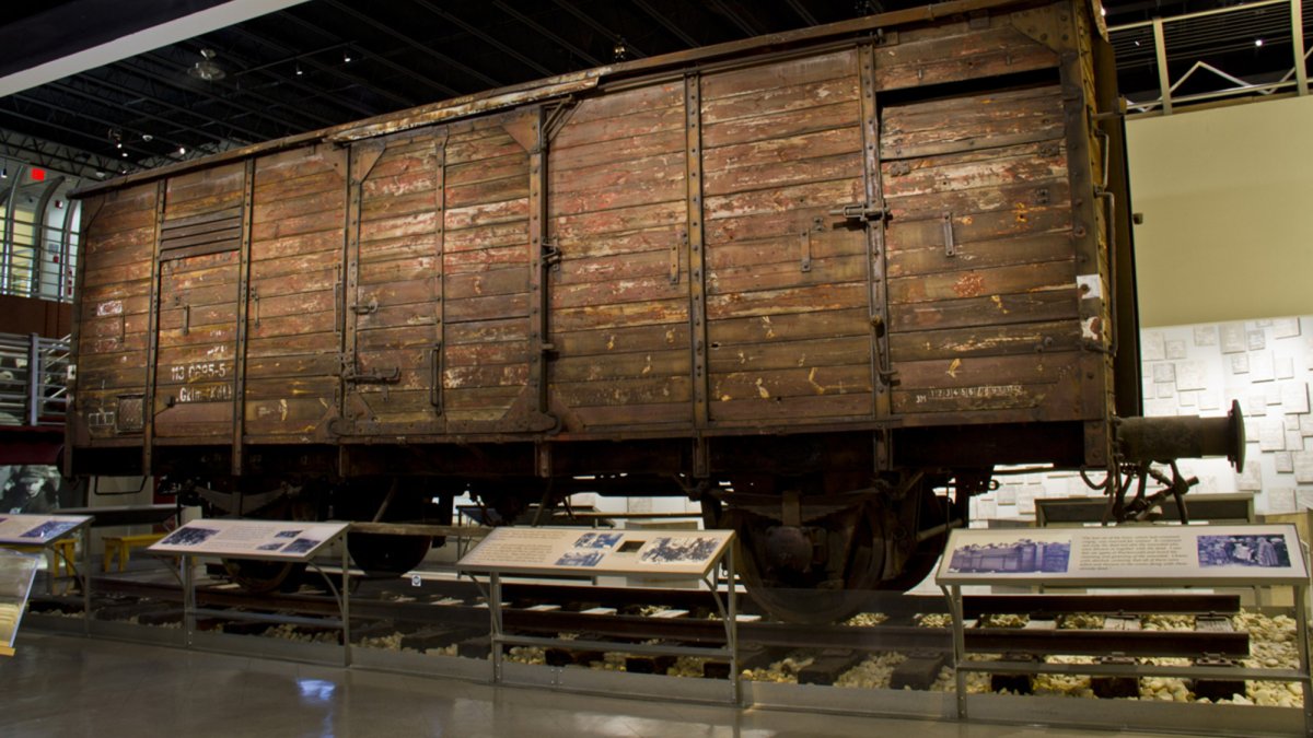 Boxcar #113 069-5, part of The Florida Holocaust Museum permanent exhibition