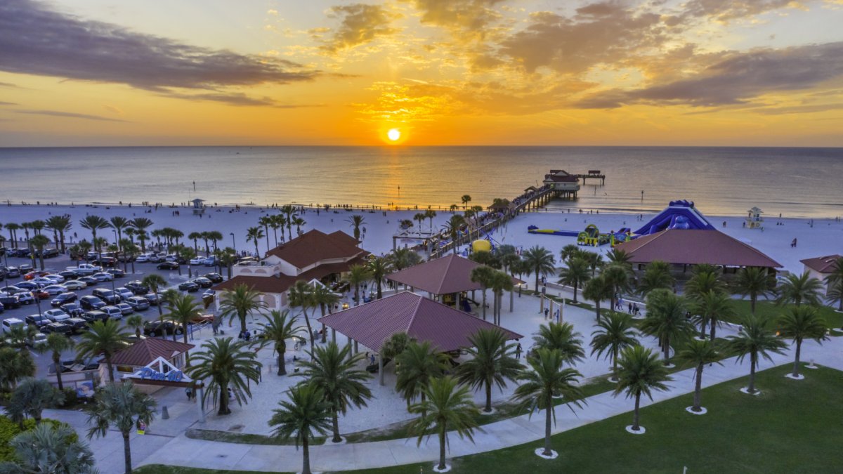 Sunsets at Pier 60 Aerial