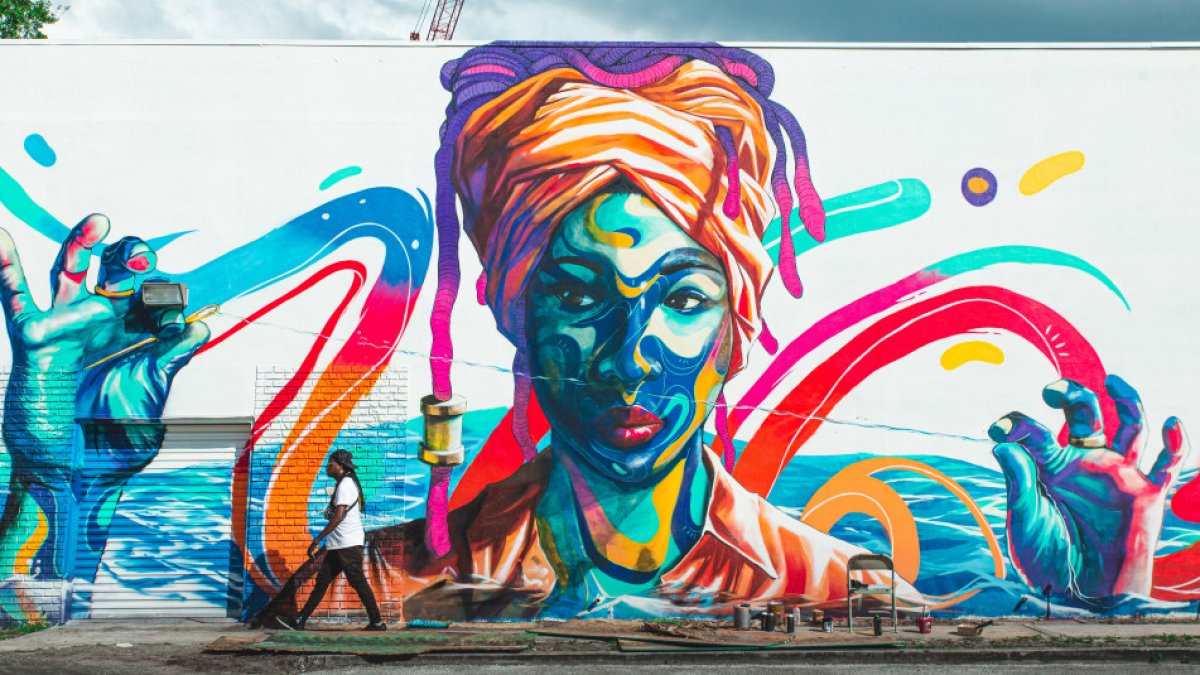 Sewing Seas by Taj Francis, Central Arts District