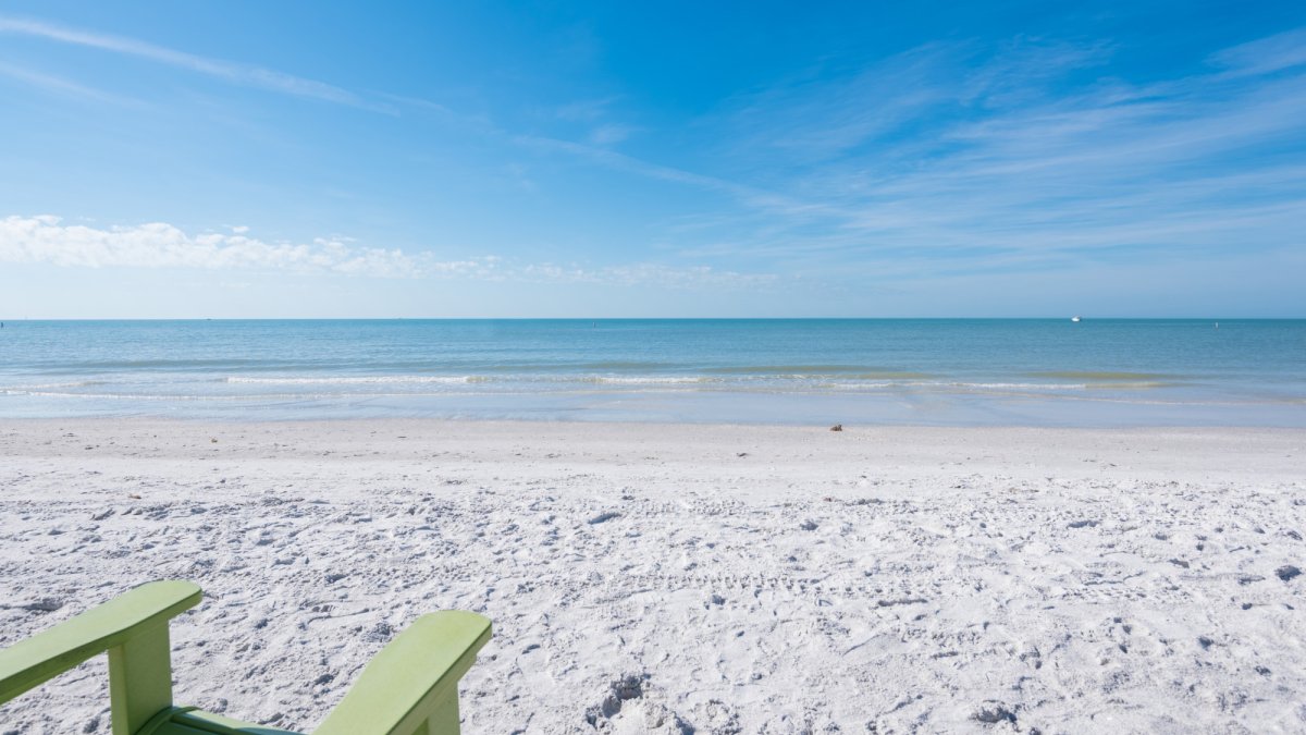 beach in front of Gulf Strand Resort