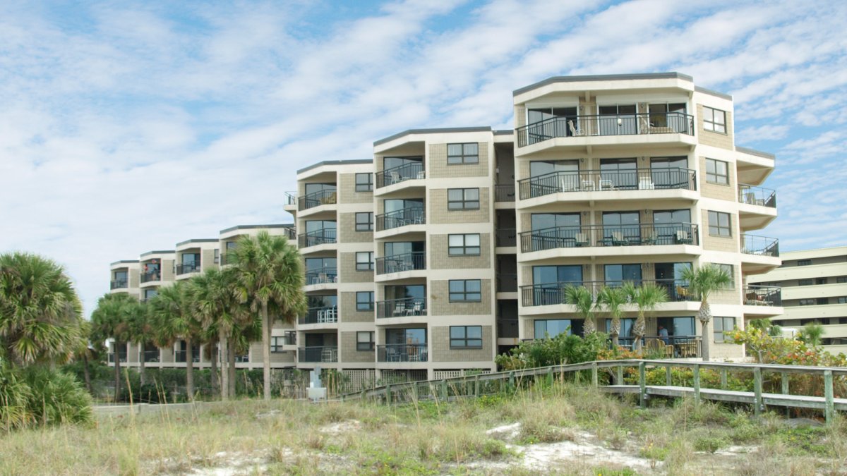 Gulf Strand Resort from beach